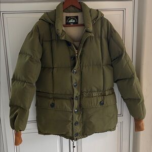 Vintage 50’s Eddie Bauer Kara Koram Blizzard Proof Down Puffer Jacket Mens Small